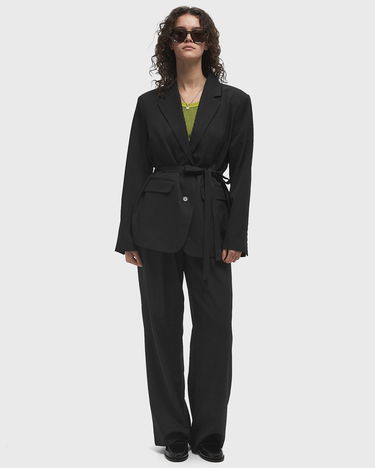 Bunda ØLÅF Tailored Blazer with Belt Čierna | W200505-BLACK, 1