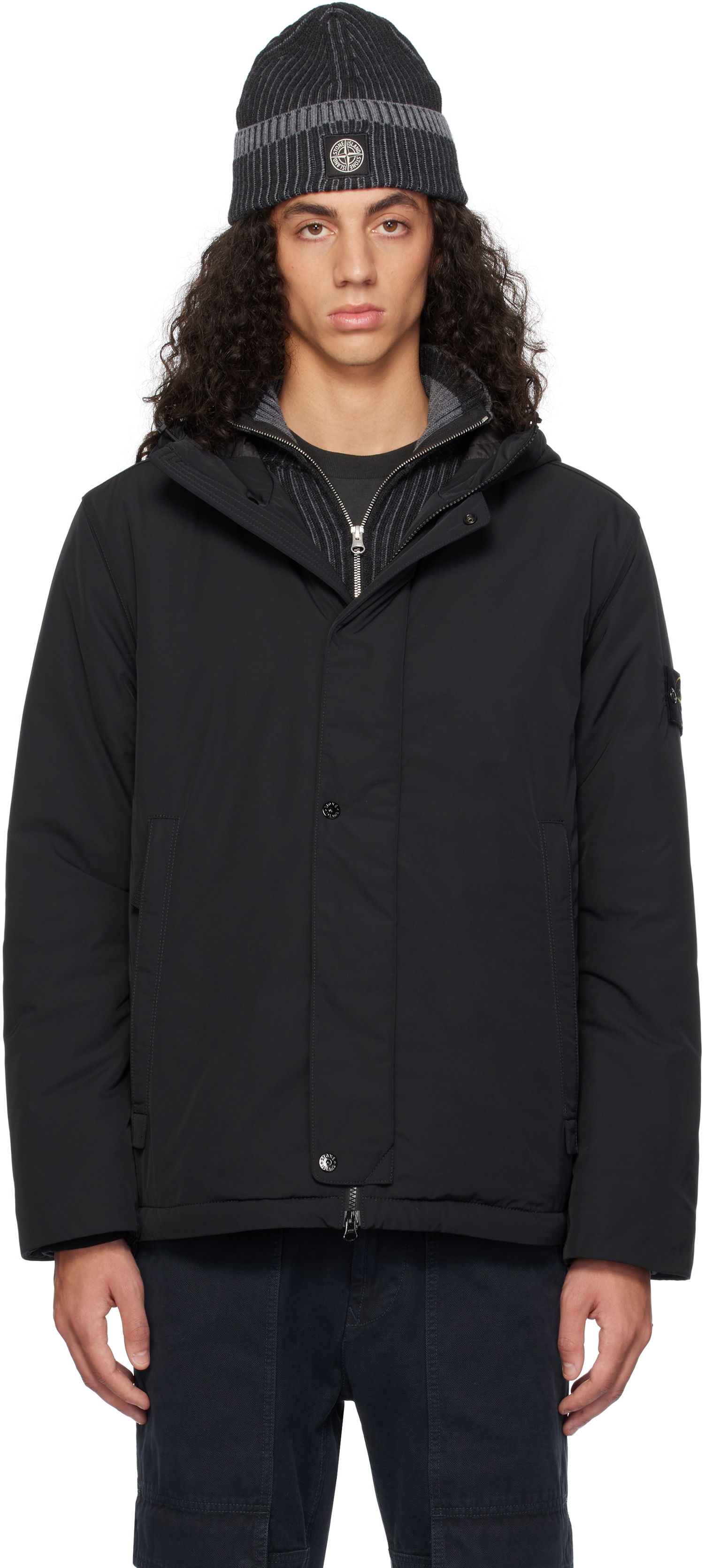 Bunda Stone Island Micro Twill Jacket Čierna | 811543426, 0
