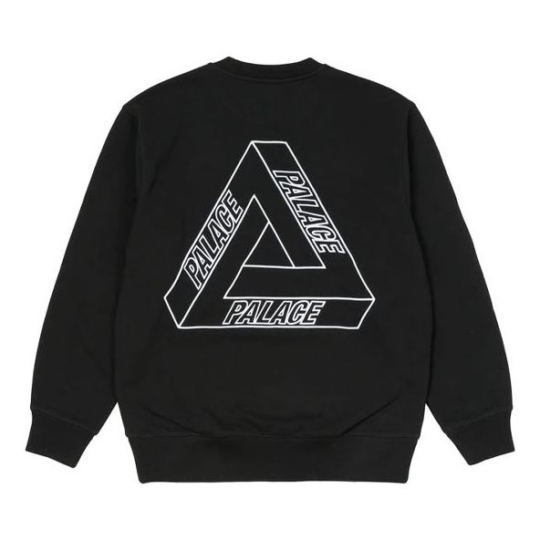Mikina Palace Palace Outliner Crewneck Sweatshirt with Back Print Čierna | P20CS140
