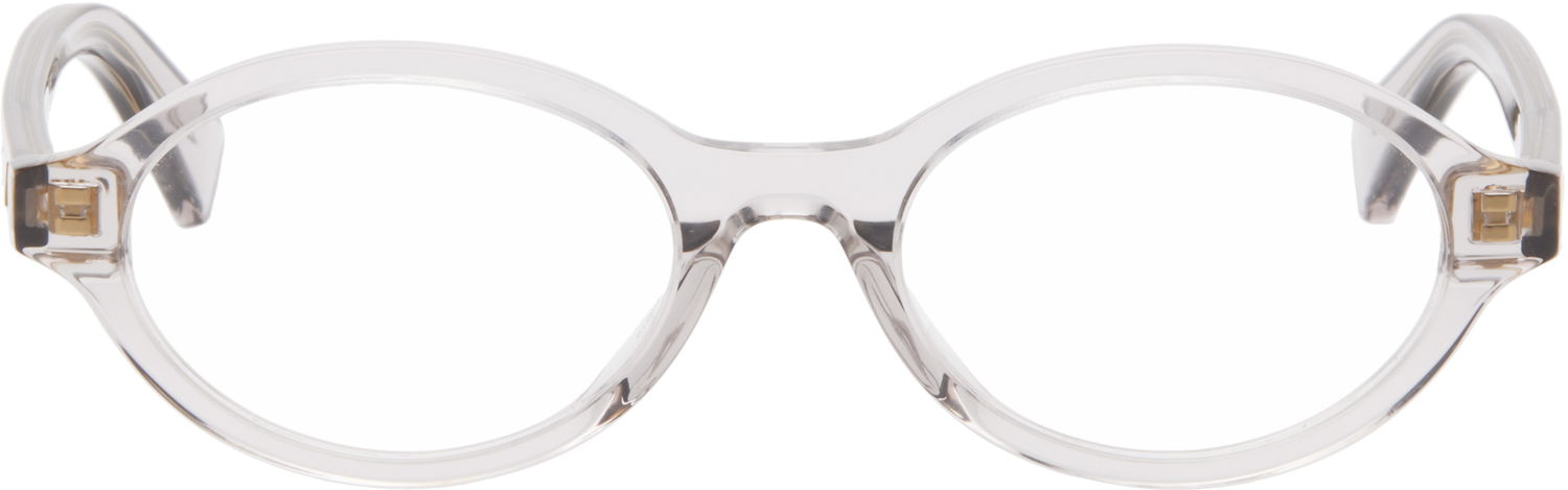 Slnečné okuliare Bottega Veneta Bottega Veneta Triangle Stud Logo Round Glasses Šedá | BV1367O-004, 0
