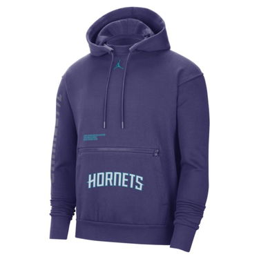 Mikina Jordan Charlotte Hornets Courtside Statement Edition Jordan NBA Fleece Pullover Hoodie Fialová | DR9521-566, 1