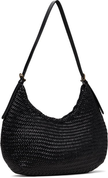 Taška cez rameno Dragon Diffusion Dragon Diffusion Luna Piena Woven Shoulder Bag Čierna | 8022, 1