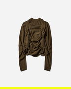 Pinched Wool Knit Top