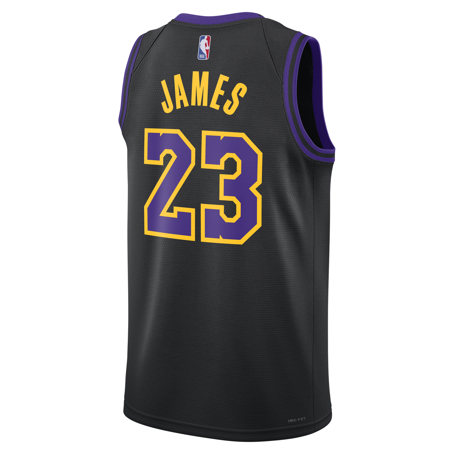Dres Nike Dri-FIT NBA Swingman Lebron James Los Angeles Lakers City Edition 2023/24 Jersey Čierna | DX8506-012, 1