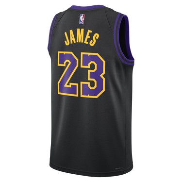 Dres Nike Dri-FIT NBA Swingman Lebron James Los Angeles Lakers City Edition 2023/24 Jersey Čierna | DX8506-012, 1