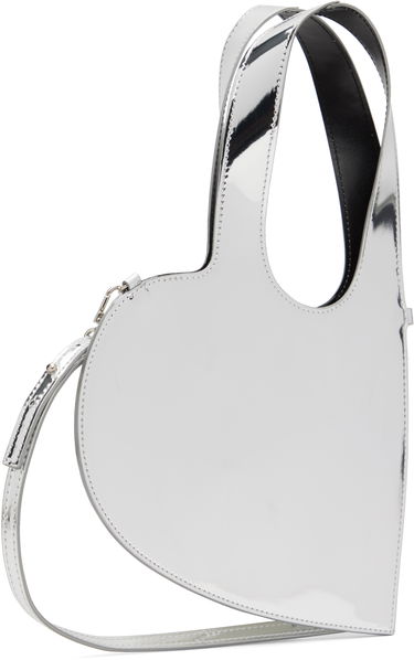 Taška cez rameno Coperni Coperni Mirrored Baby Heart Crossbody Bag Metalická | COPBA93F6005, 1