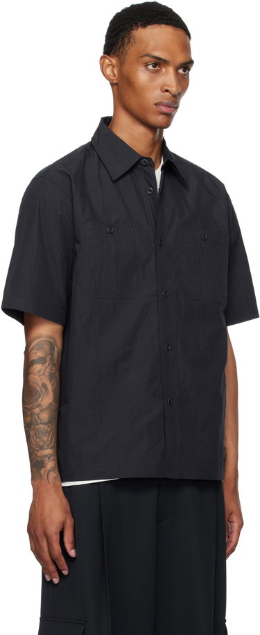 Košeľa NORSE PROJECTS Norse Projects Ivan Tech Poplin Short Sleeve Shirt Čierna | N40-0826, 1