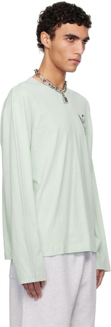 Tričko Acne Studios Acne Studios Logo Long Sleeve T-Shirt Biela | CL0338-, 4