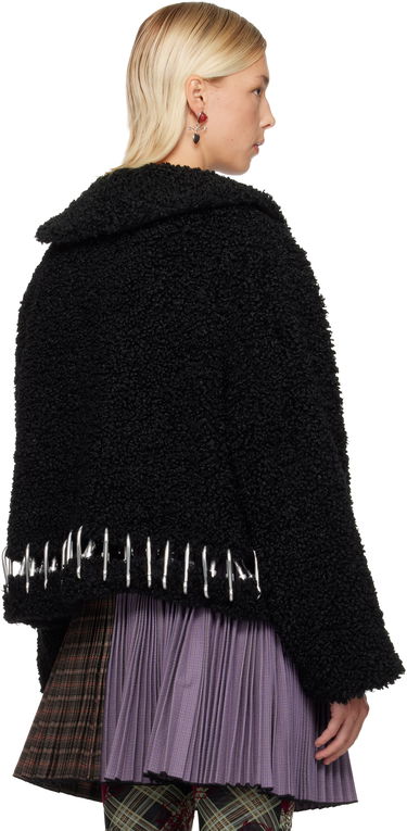 Bunda Chopova Lowena Parade Textured Cropped Carabiner Jacket Čierna | 5319, 2