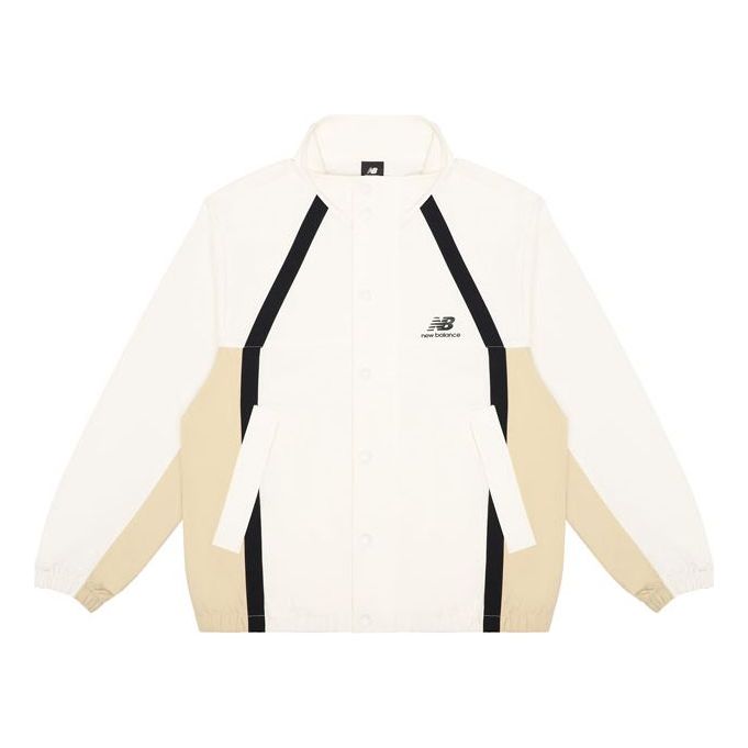 Vetrovka New Balance Men's Casual Woven Jacket Biela | AMJ13358-IV