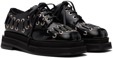 Šaty Simone Rocha Simone Rocha Heart Toe Platform Grommet Brogues Čierna | LOF2 0740, 3