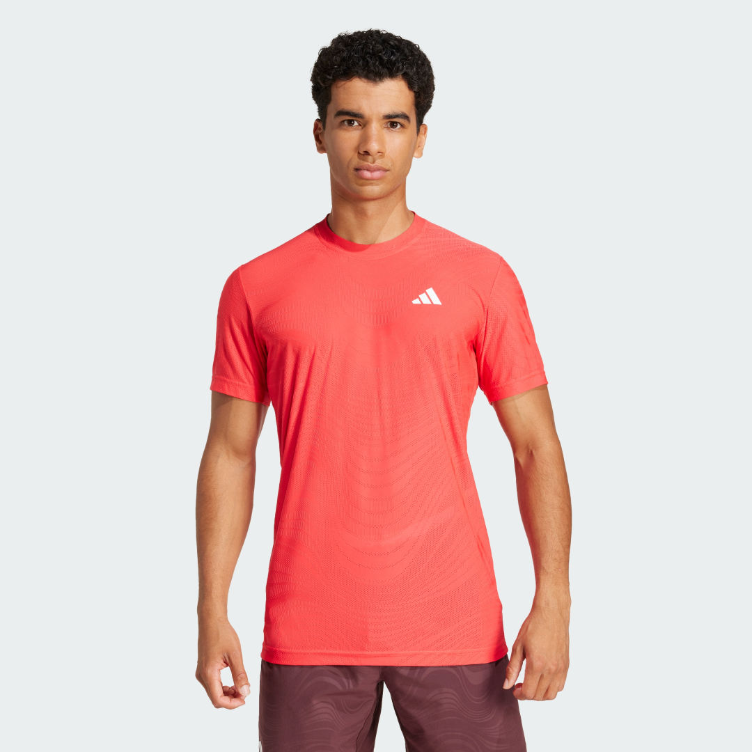 Tričko adidas Performance Heat.RDY Freelift Tennis T-Shirt Červená | JE3508, 0