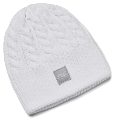 Kulicha Under Armour Halftime Cable Knit Beanie Biela | 1379995-100, 0