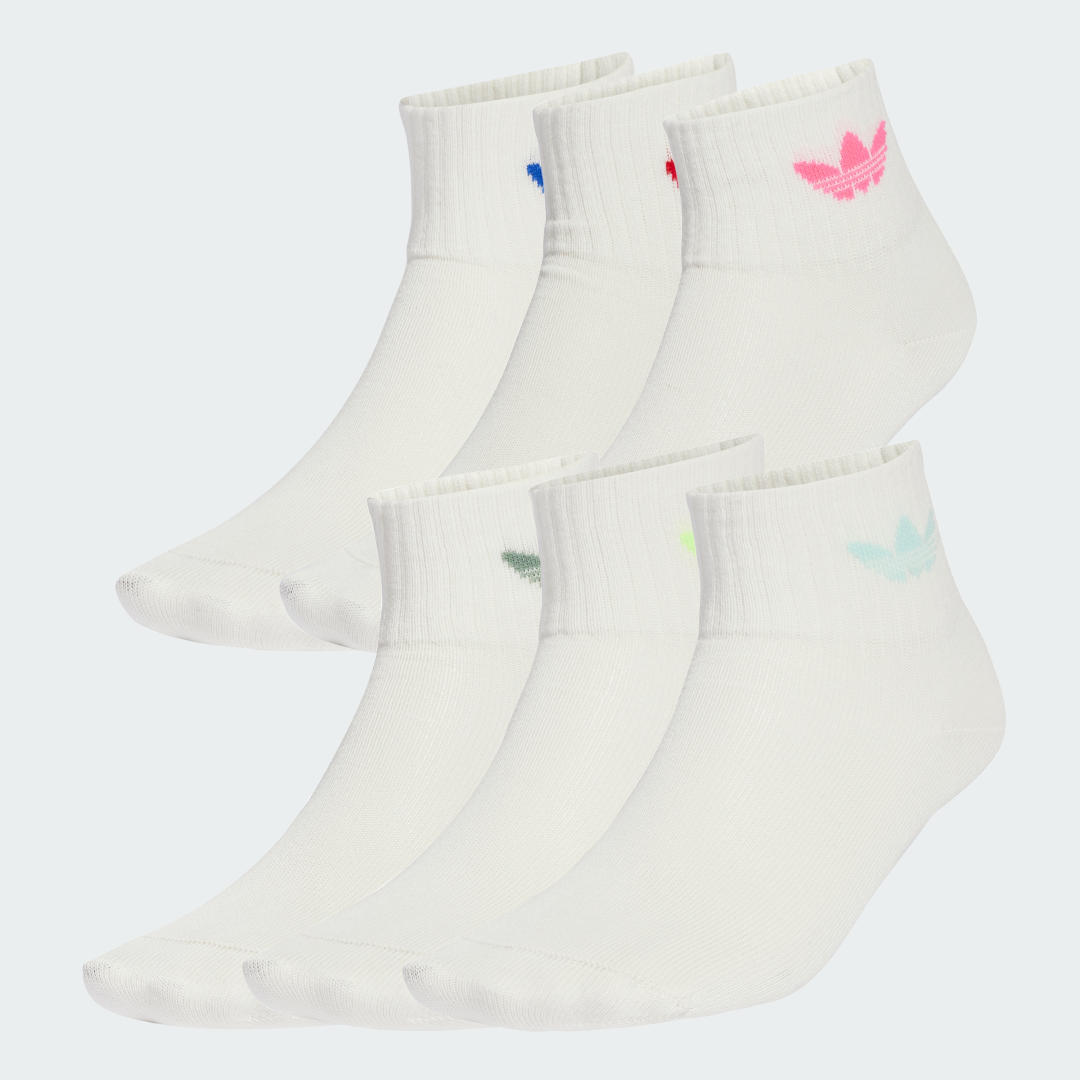 Ponožky adidas Performance Kids Ankle Socks 6 Pairs Biela | JW2939, 0