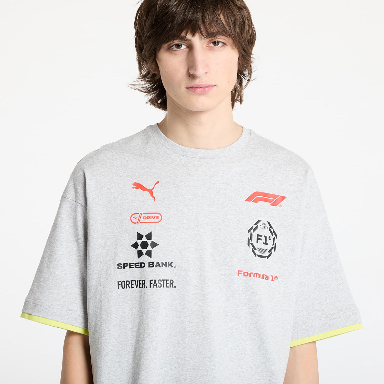 Tričko Puma F1 Racing Tee Šedá | 63224501, 1