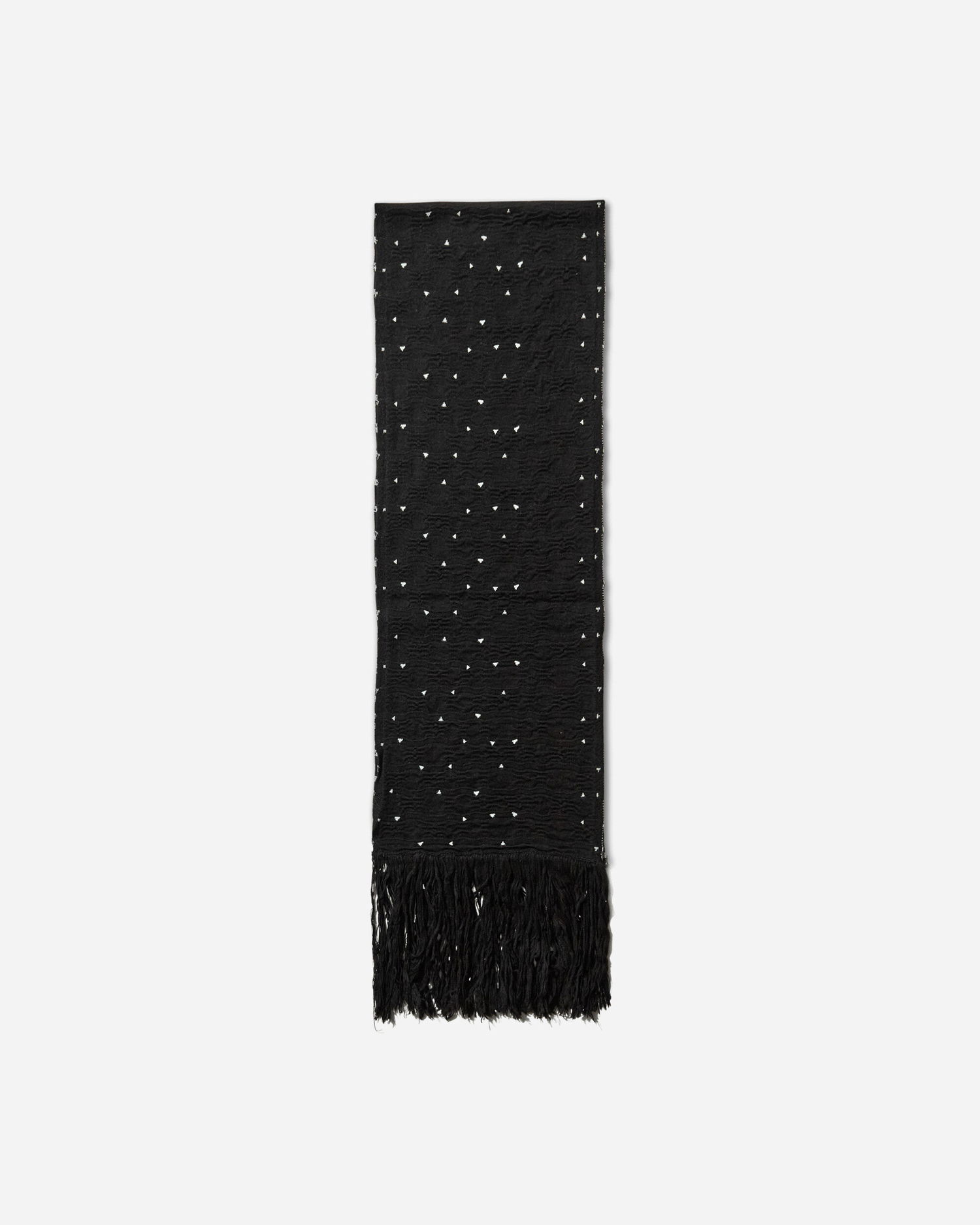 Šál KIKO KOSTADINOV Tarr Night Sky Textured Patterned Scarf with Fringe Čierna | KKAW25KN09 112, 1