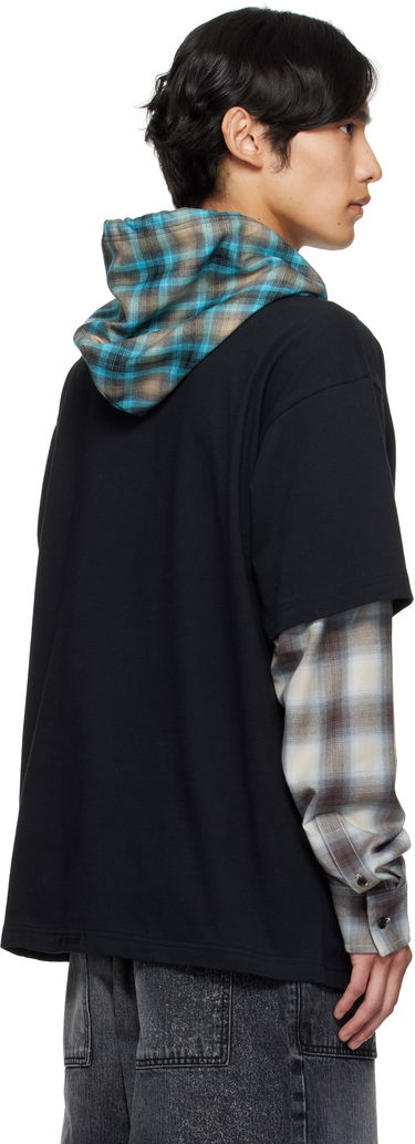 Tričko We11done We11done Checkered Layered T-Shirt Čierna | WD-TT2-25-783-U-BK, 2