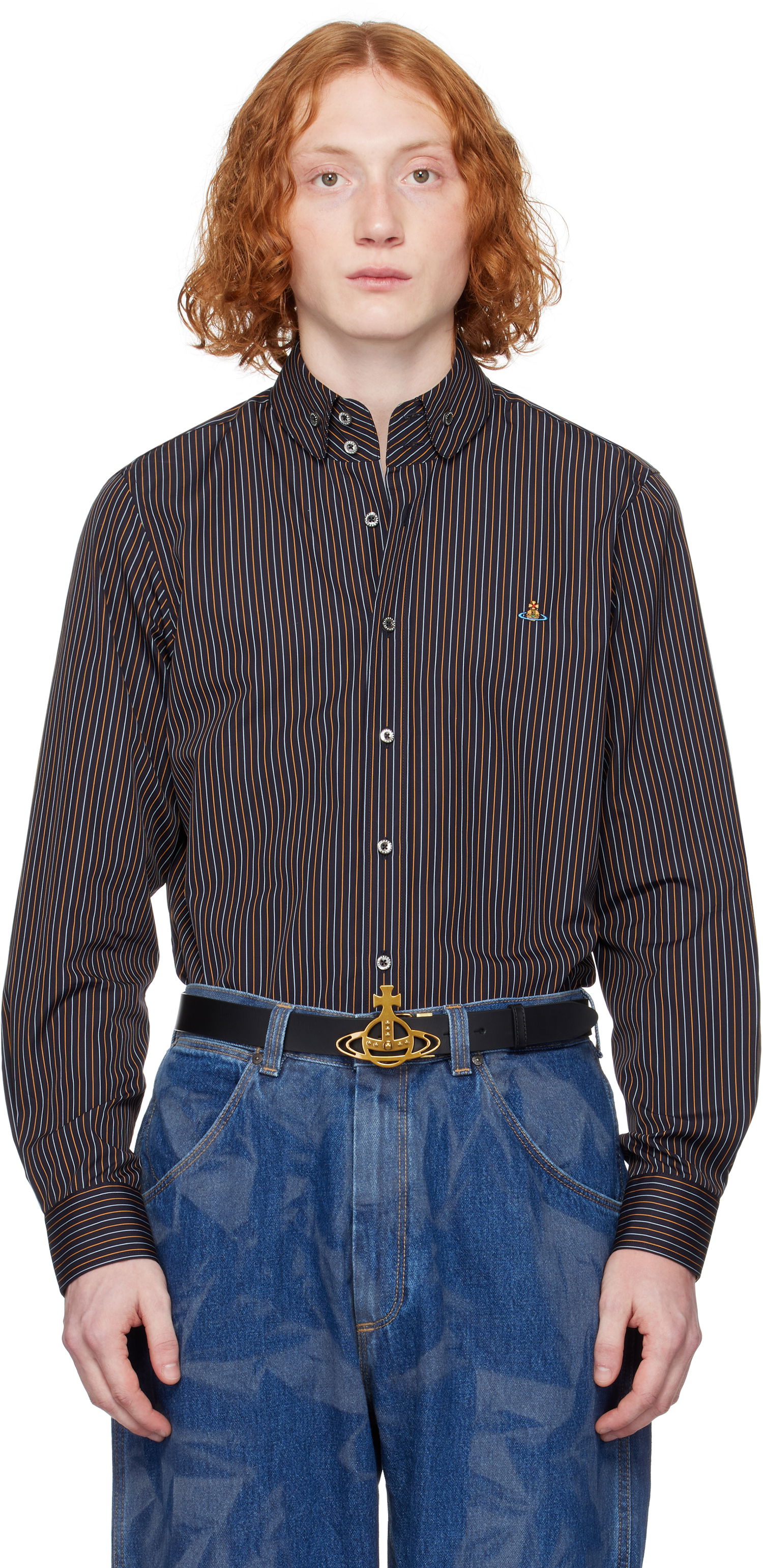 Košeľa Vivienne Westwood Vivienne Westwood Two Button Krall Striped Shirt Rôznofarebný | 24010005-W0127-, 0