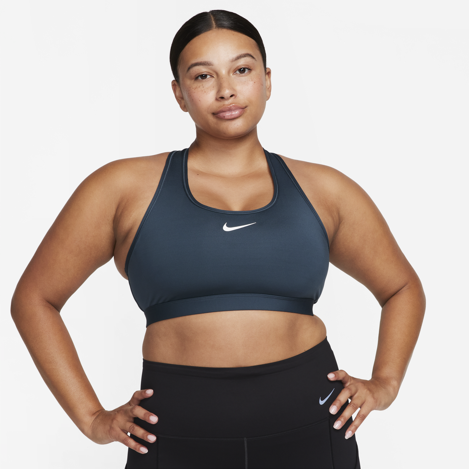 Podprsenka Nike Swoosh Medium Support Padded Sports Bra Navy | DX6821-328, 1