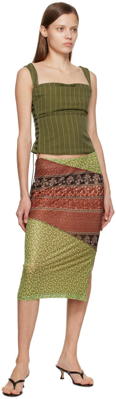 Sukňa Miaou Moni Paneled Midi Skirt Rôznofarebný | 4005PM2PNP, 3