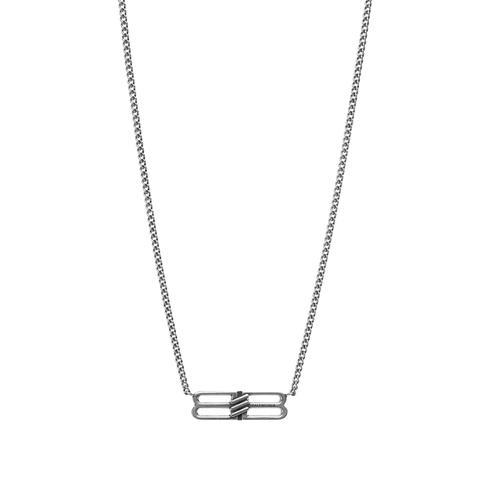 Náhrdelník Balenciaga BB Licence Necklace Metalická | 696223-TZ99I-0911, 0