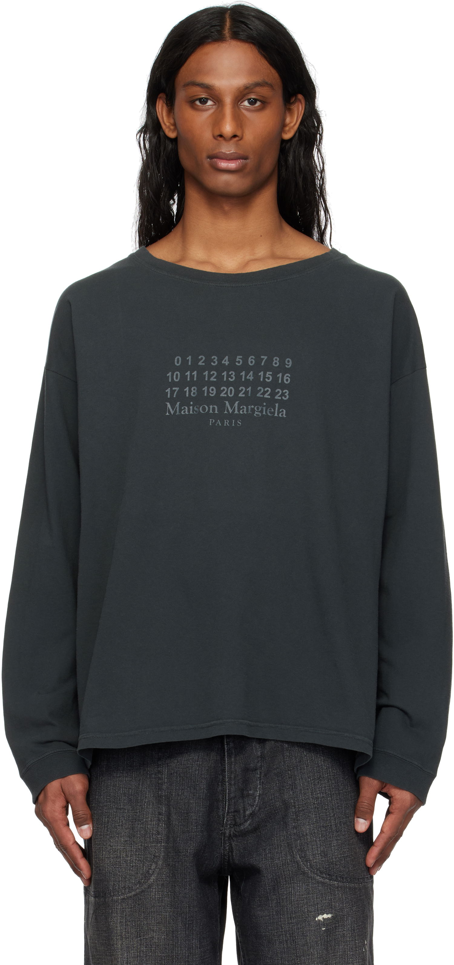 Sveter Maison Margiela Maison Margiela Printed Logo T-Shirt Čierna | S50GC0715 S24575, 0