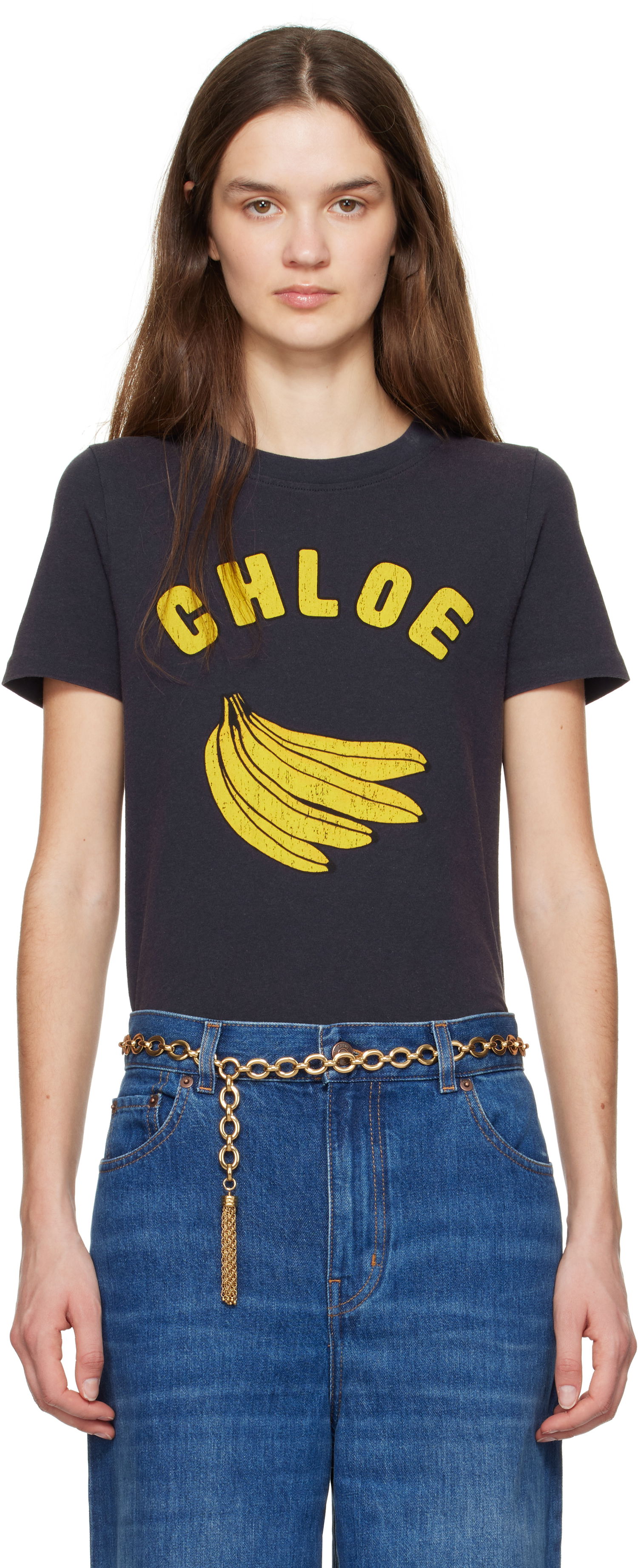 Tričko CHLOÉ Chloé Baby Fit Logo T-Shirt Čierna | CH25SJH08187, 0