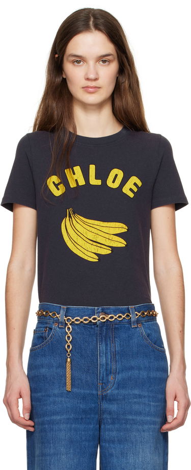Tričko CHLOÉ Chloé Baby Fit Logo T-Shirt Čierna | CH25SJH08187, 0