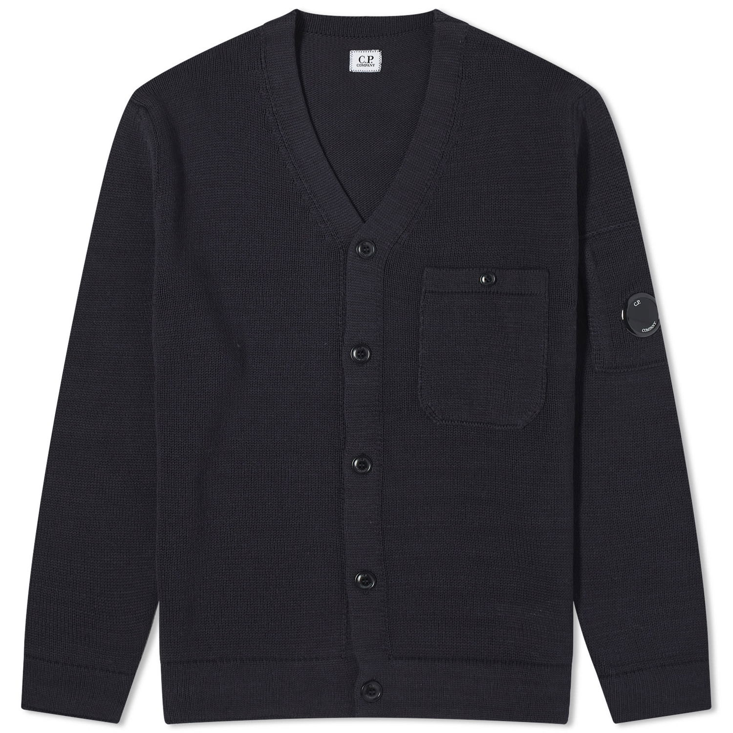 Sveter C.P. Company Lens Knit Cardigan Navy | 16CMKN125A-006482A-888, 0