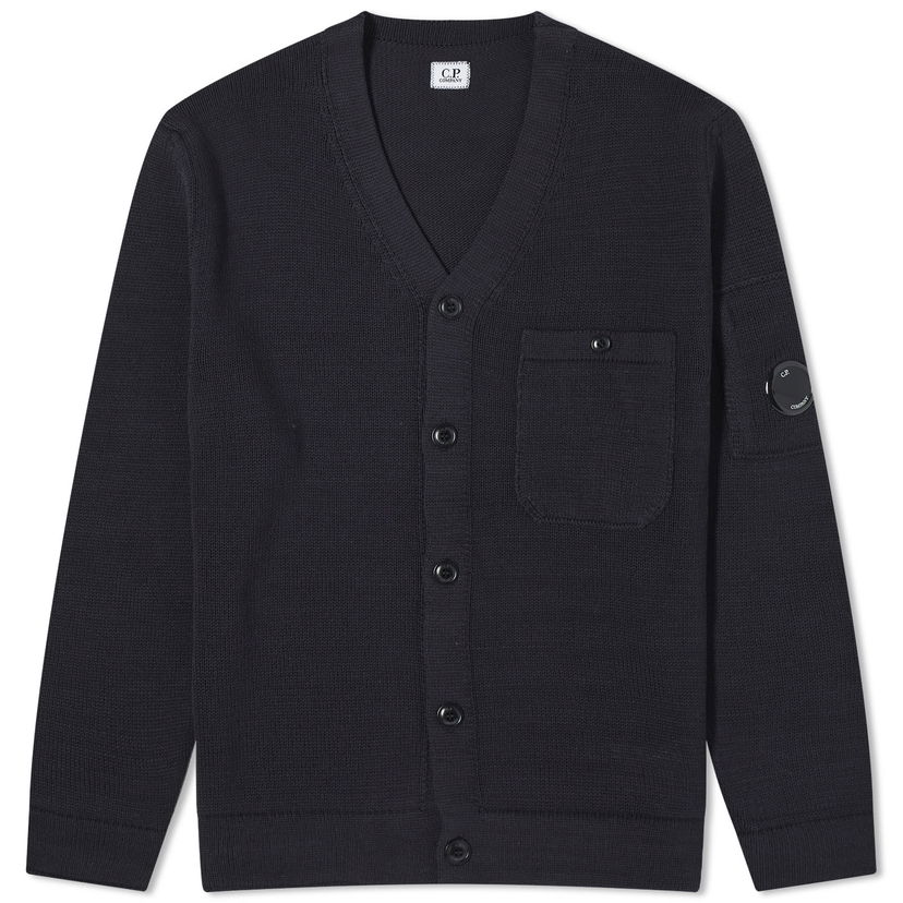 Sveter C.P. Company Lens Knit Cardigan Navy | 16CMKN125A-006482A-888