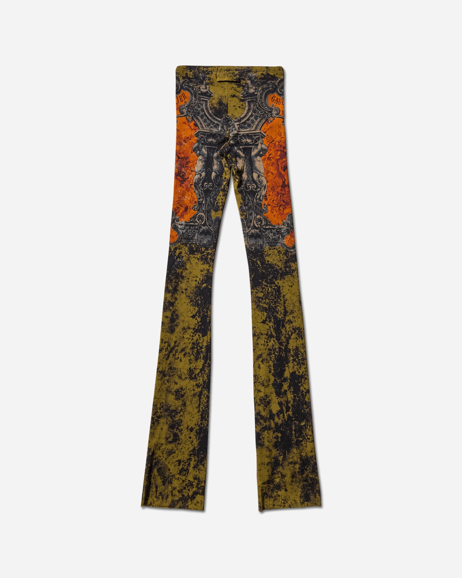 Nohavice Jean Paul Gaultier Medallion Flare Pants Zelené | 2503WTR016M006 P004115, 0
