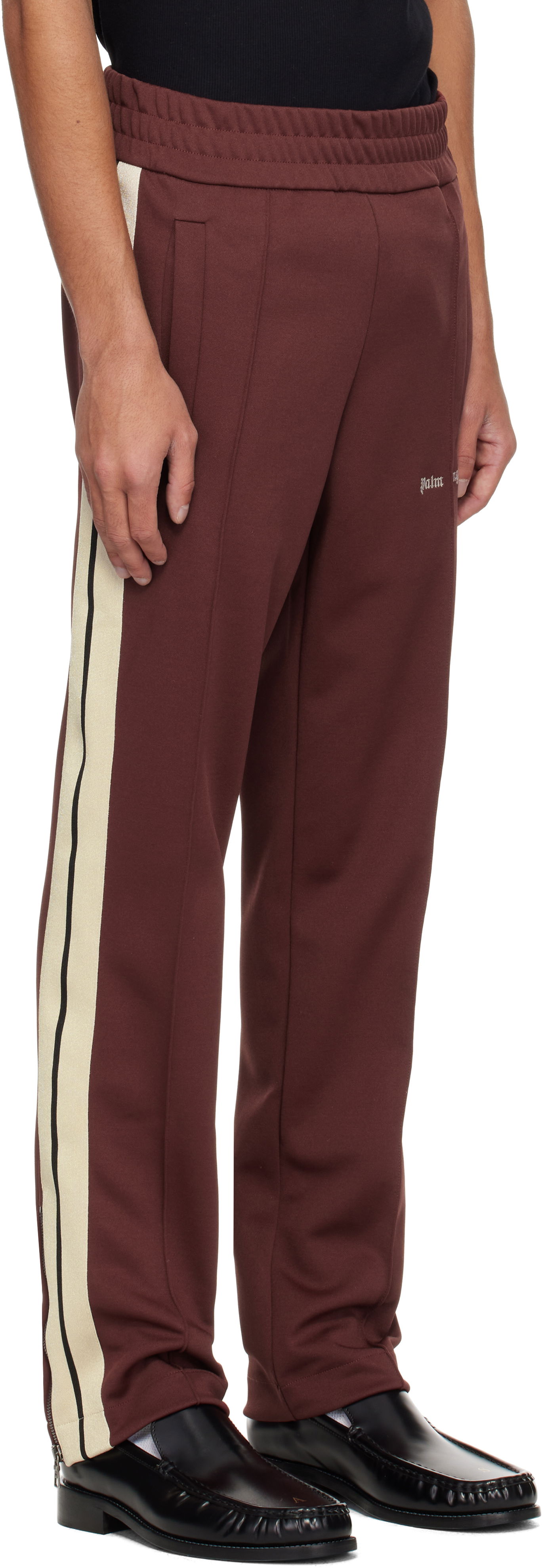 Tepláky Palm Angels Palm Angels Embroidered Logo Track Pants Hnedá | PMCJ020S25FAB0012803, 1
