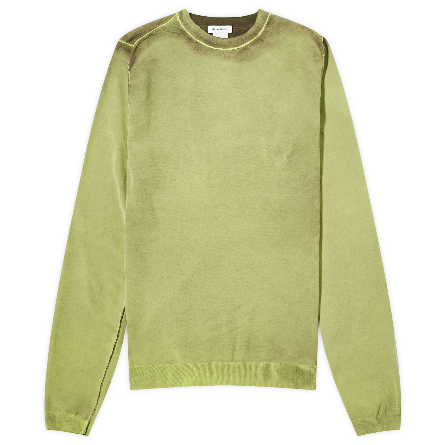 Mikina Acne Studios Fitted Logo Knit Top Zelené | A60498-ABE, 0