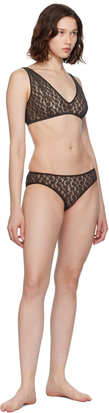 Podprsenka Baserange Baserange Crescent Lace Bra Hnedá | BRCR-LA-SU25, 3
