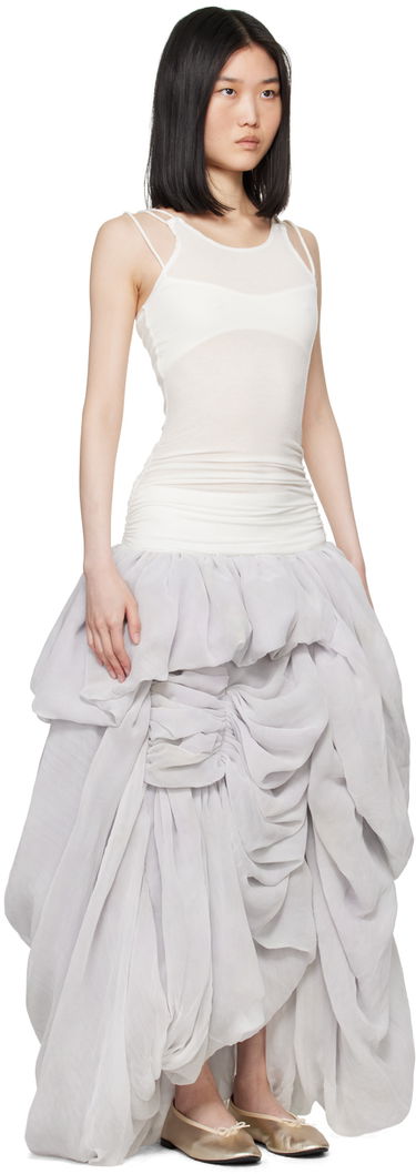 Šaty Collina Strada Collina Strada Soft Maxi Dress Biela | XX4458, 1