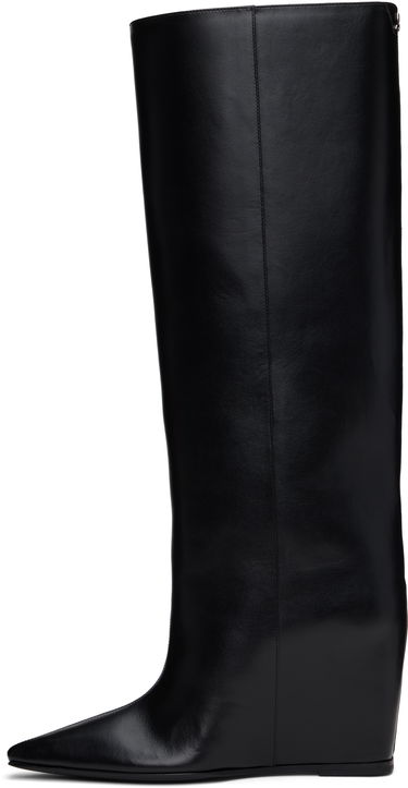 Tenisky a topánky Courrèges Astro Wedged Leather Tall Boots Čierna | 324SBT035CR0017, 2