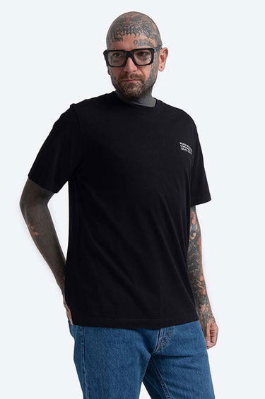Tričko WOOD WOOD Sami Info T-Shirt With Print Čierna | 12135720.2491, 0