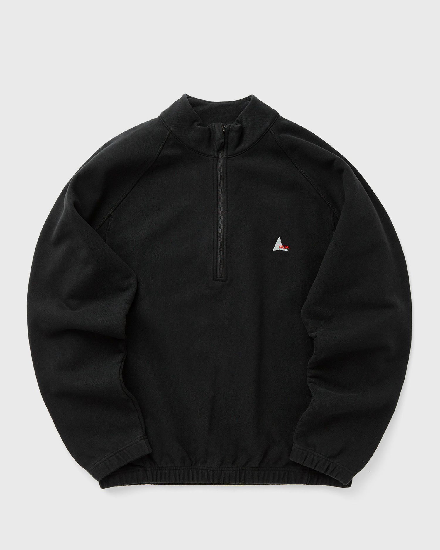 Mikina ROA Heavy Half Zip Sweatshirt Čierna | RBMW0334FA241, 0