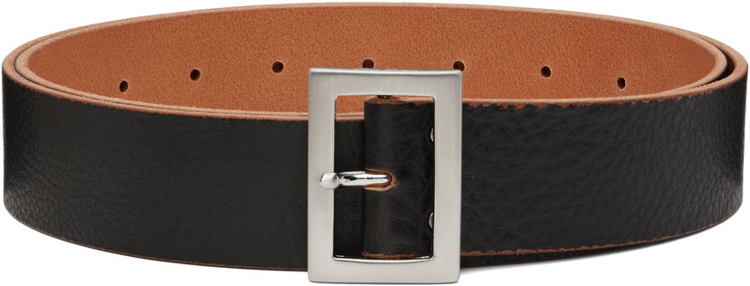 Opasok Rick Owens Rick Owens Stooges Leather Belt Čierna | RA02E0783 LGET
