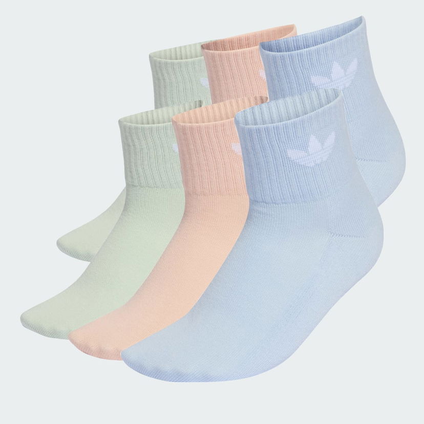 Ponožky adidas Performance Mid Ankle Socks 6-Pack Rôznofarebný | KE0663