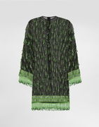 Dolce & Gabbana Embroidered Organza Flared Mini Dress