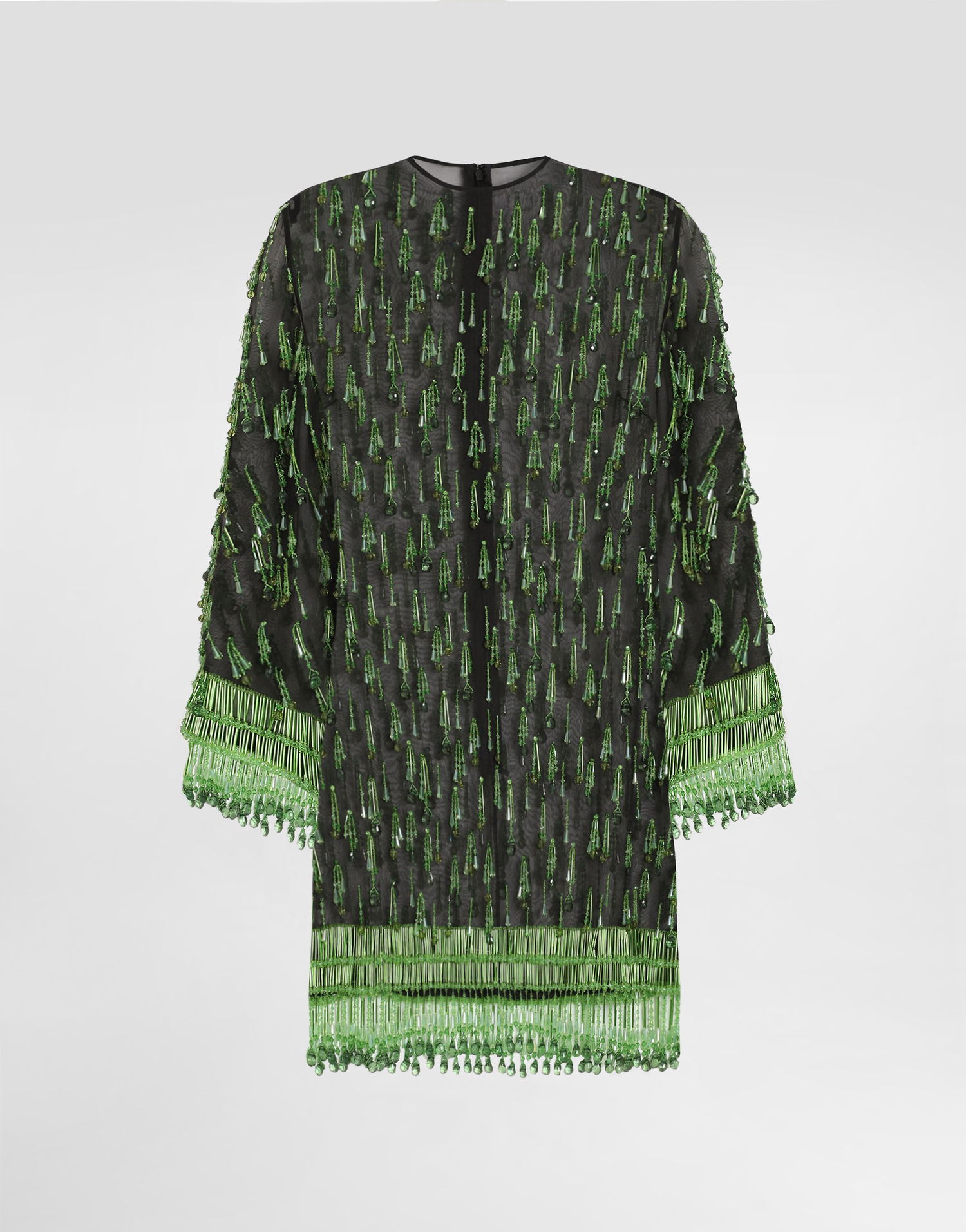 Šaty Dolce & Gabbana Dolce & Gabbana Embroidered Organza Flared Mini Dress Zelené | F60EHZGDDG2S8400, 0
