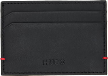 Peňaženka BOSS HUGO Faux-Leather Card Holder Čierna | 50542014, 0