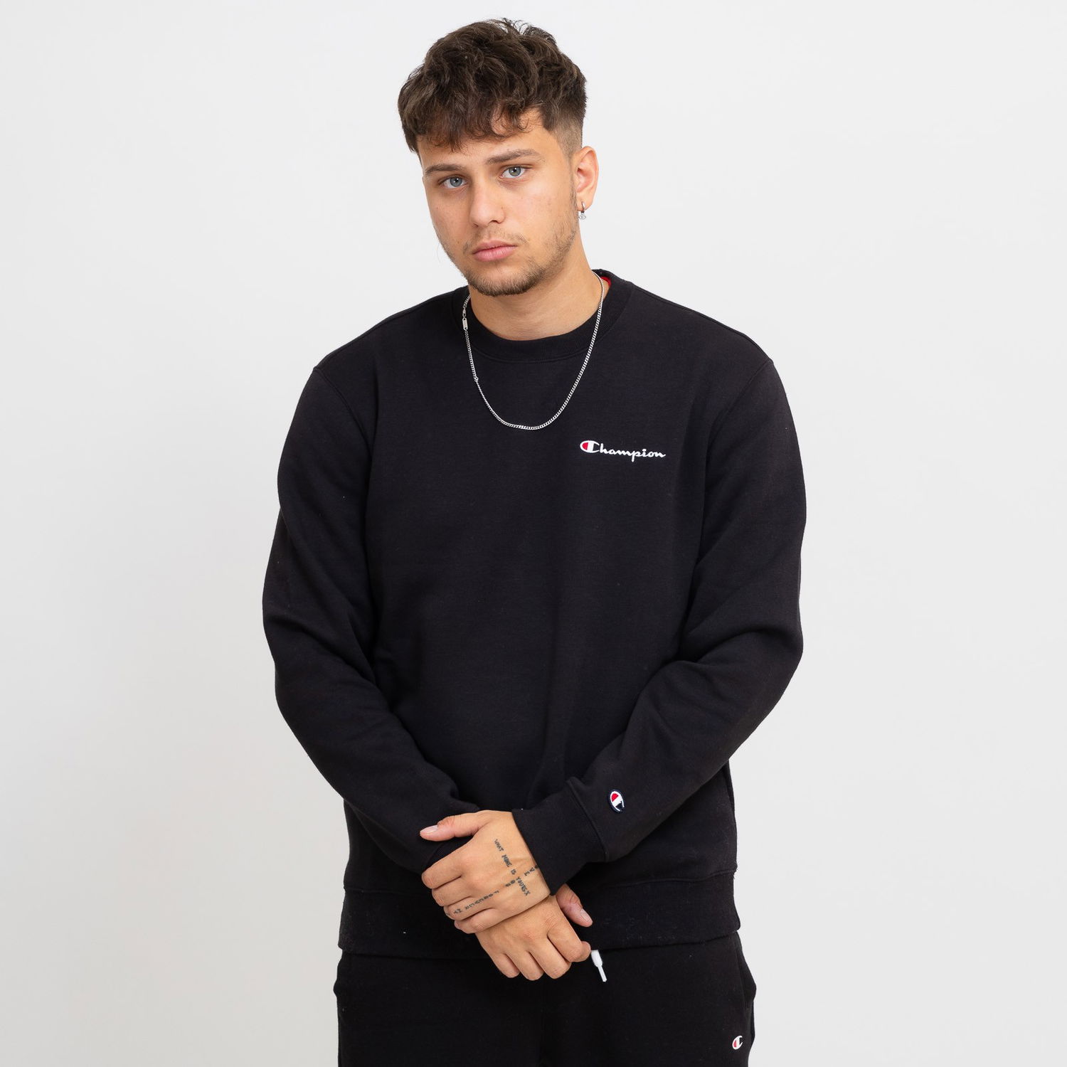 Mikina Champion Crewneck Sweatshirt Čierna | 219209-KK001, 0