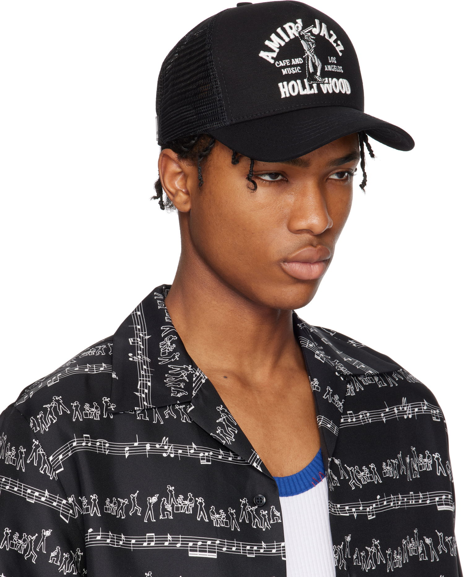 Šiltovka AMIRI Amiri Jazz Wolf Trucker Cap Čierna | AMHATR1020, 1