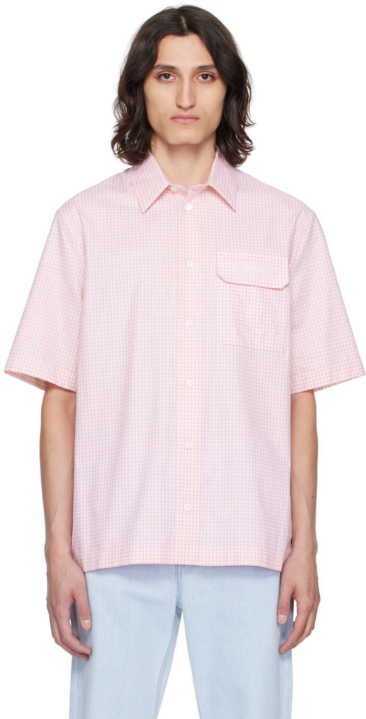 Košeľa Versace Pink Contrasto Shirt Ružová | 1015107_1A10626