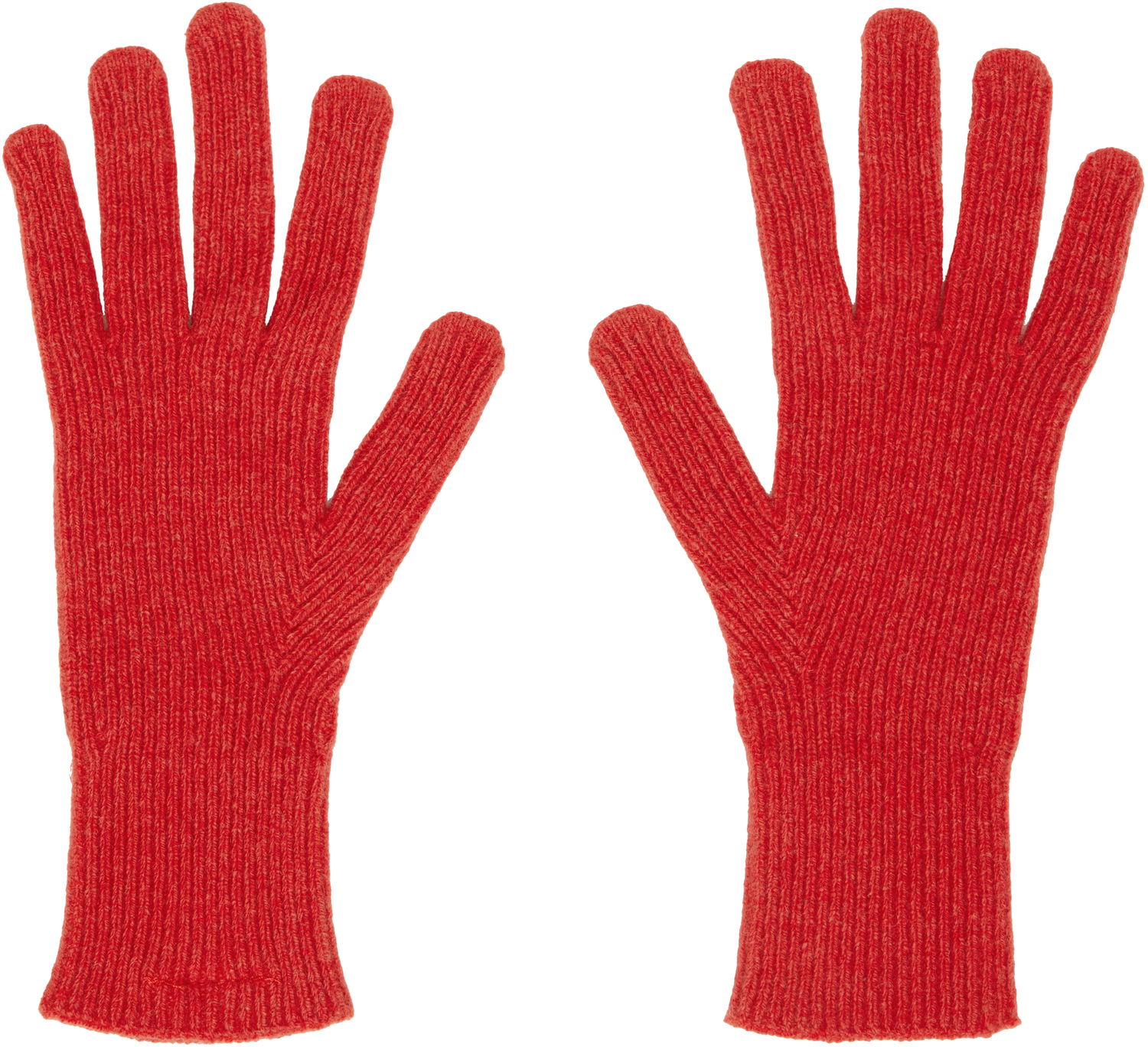 Rukavice Baserange Baserange Ribbed Knit Gloves Červená | ACRG-RC-AU25, 1
