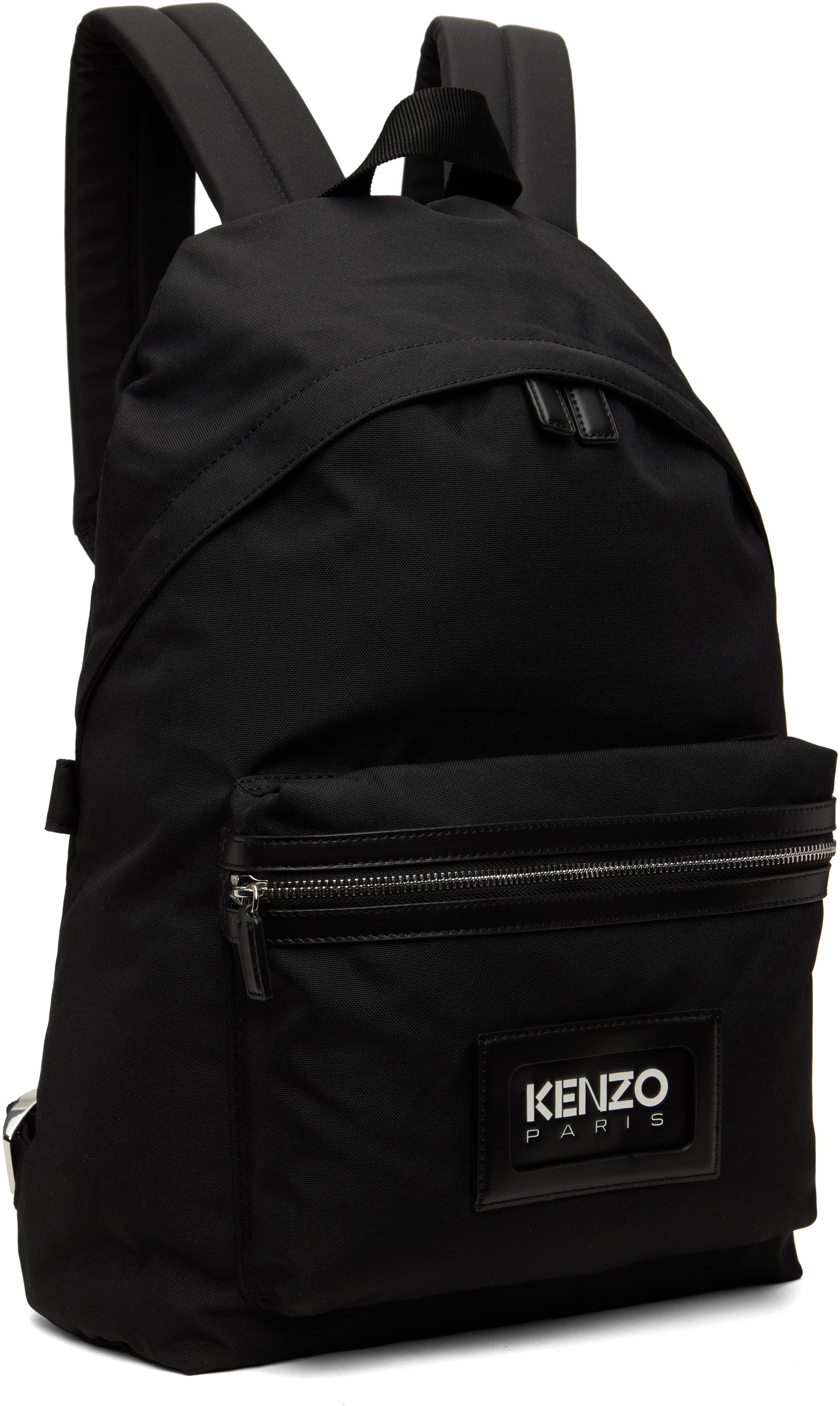 Black Paris graphy Backpack
