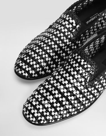 Doplnky Dolce & Gabbana Dolce & Gabbana Woven Leather Loafers Rôznofarebný | A50687A9M518B926, 3