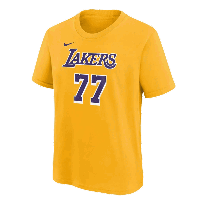 Tričko Nike Lakers N&N Icon Short Sleeve T-Shirt Žltá | EZ2B7BCMW-NFG